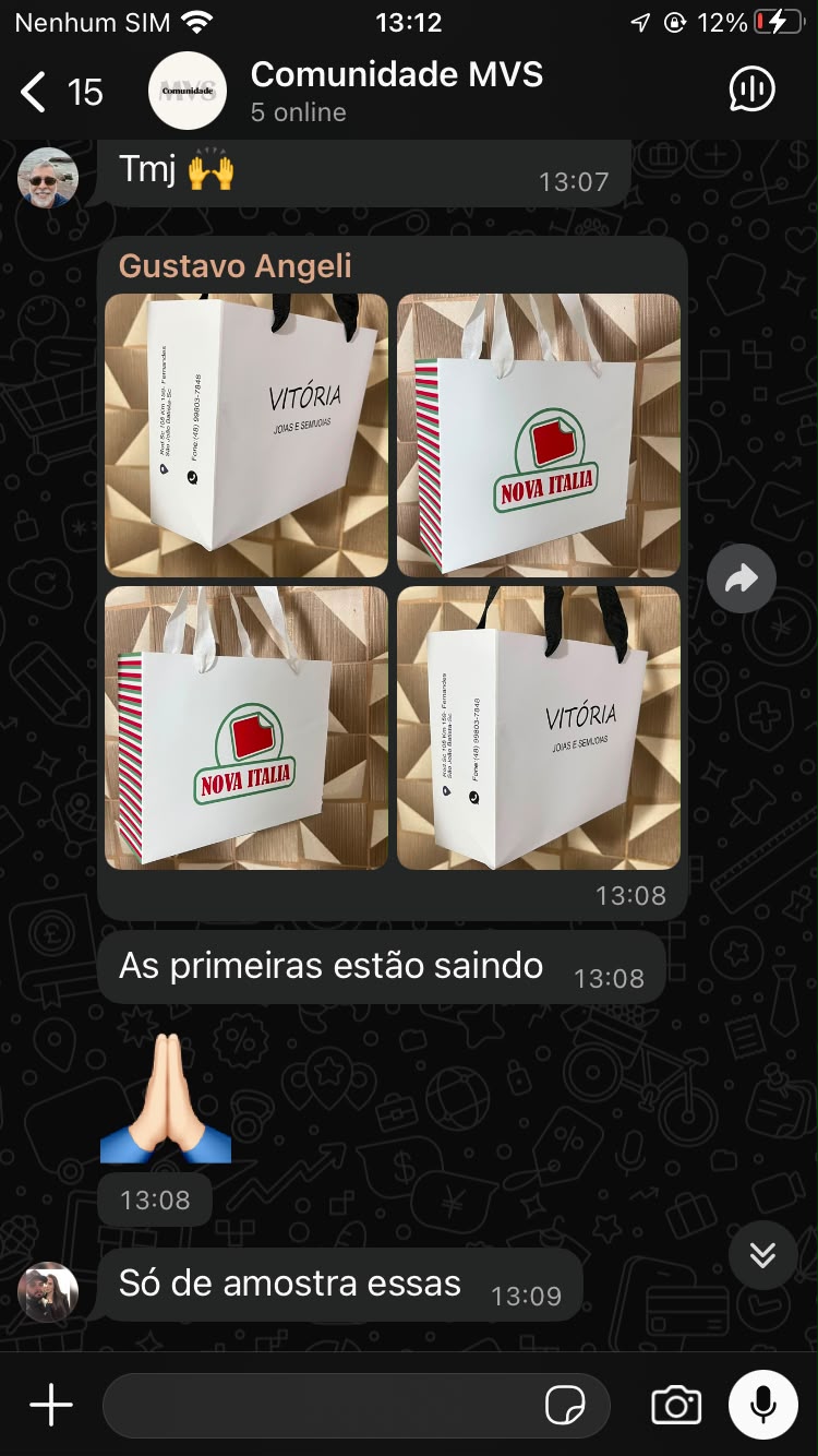 Print real de aluno na comunidade 4